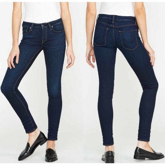 Hudson Women's Krista Super Skinny Jeans US 26 Dark Wash Blue Denim Slim Stretch - Picture 1 of 12